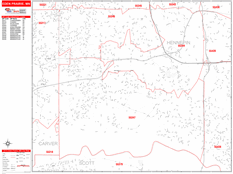 Eden Prairie Digital Map Red Line Style